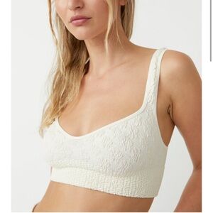 FREE PEOPLE Just Like That Seamless Bra in Ivory